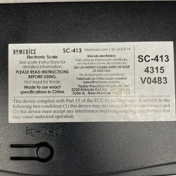 Homedics digital bathroom scale - Picture 4 of 5